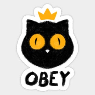 Cats Are Kings Sticker